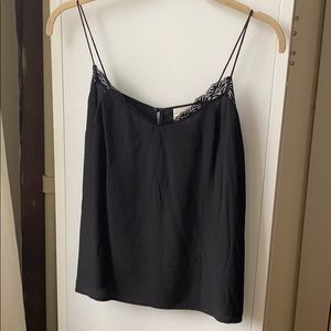 Sézane silk tank 34 black